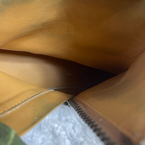 Timberland leather wheat Nubuck ankle wedge boots side zipper size 7.5M - Picture 7 of 14